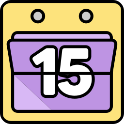 Calendar date icon