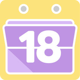 Calendar date icon