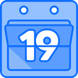 date du calendrier Icône