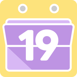 Calendar date icon