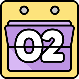 Calendar date icon