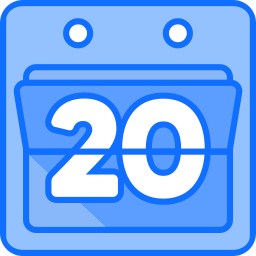 Calendar date icon