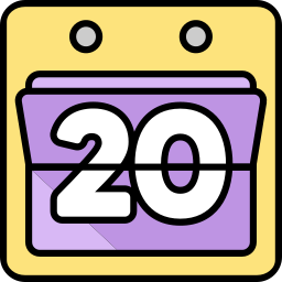 Calendar date icon