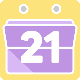 Calendar date icon