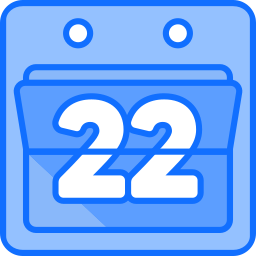 Calendar date icon