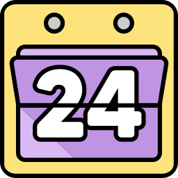 Calendar date icon