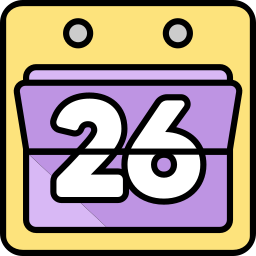 Calendar date icon