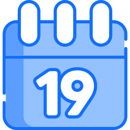 Calendar date icon