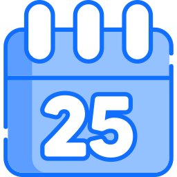 Calendar date icon