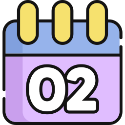 Calendar date icon