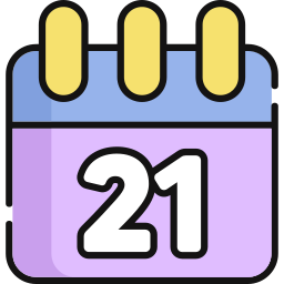 Calendar date icon