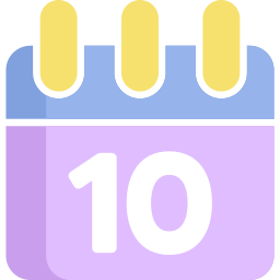 Calendar date icon