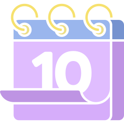 Calendar date icon