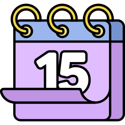 Calendar date icon