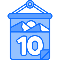 Calendar date icon