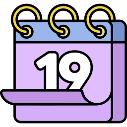 data del calendario icona