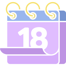 Calendar date icon