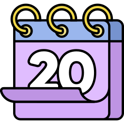 Calendar date icon