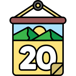 Calendar date icon