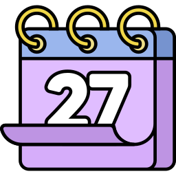 Calendar date icon