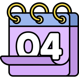 Calendar date icon