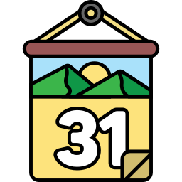 Calendar date icon