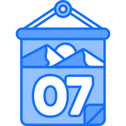 Calendar date icon