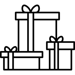 Christmas presents icon