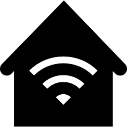 dom z wi-fi ikona