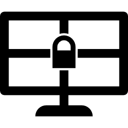 computadora bloqueada icono