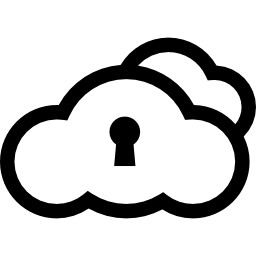 chmura zablokowana ikona