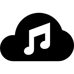nuage de musique Icône