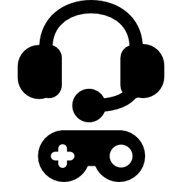 gamepad en koptelefoon icoon
