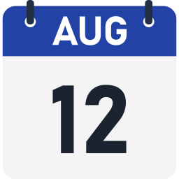 12 de agosto icono