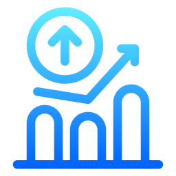 gráfico de barras Ícone