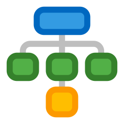 Hierarchy structure icon