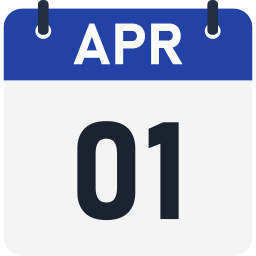1 de abril icono