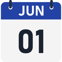 1 ° de junio icono