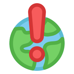 il riscaldamento globale icona