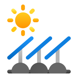 painéis solares Ícone