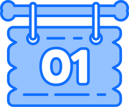 Calendar date icon