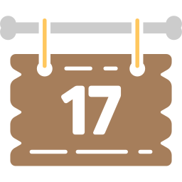 fecha del calendario icono