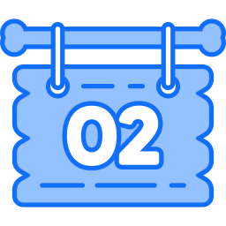 Calendar date icon