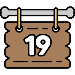 fecha del calendario icono