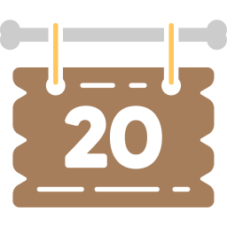 Calendar date icon