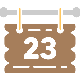 Calendar date icon