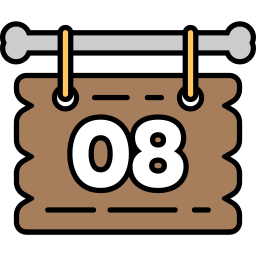 Calendar date icon