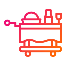 Food trolley icon