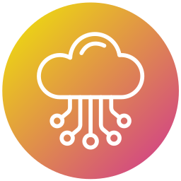 Cloud hosting icon