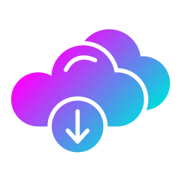 téléchargement cloud Icône